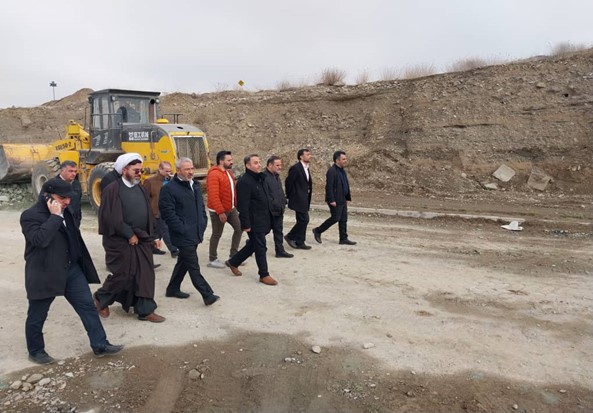 بازدید جمعی از مقامات استان و شورای شهر کرج از پروژه ناصر بخت