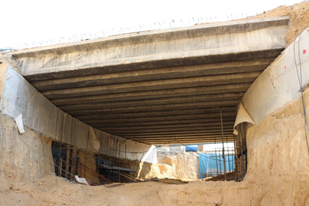 پروژه زیر گذر متین – انجام قالب گذاری زیر تونل